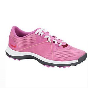 Nike Lunar Summer Lite PGA Tiger Style Golf Shoe 628539 Lace Up Womens 7 Pink
